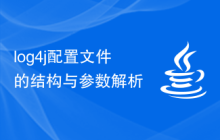 log4j配置文件的结构与参数解析