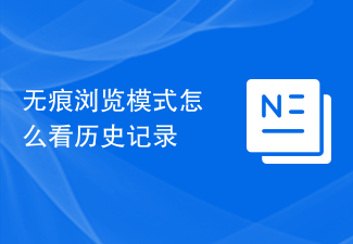 プライベートブラウズモードで履歴を表示する方法