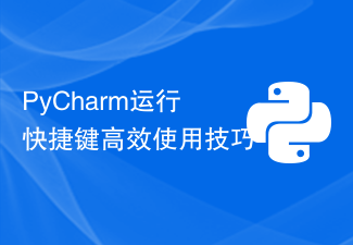 PyCharm运行快捷键高效使用技巧