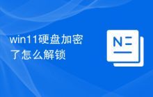 win11硬盘加密了怎么解锁