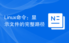 Linux命令：显示文件的完整路径