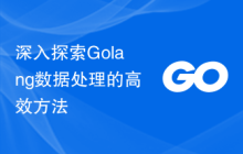 深入探索Golang数据处理的高效方法
