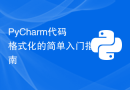 PyCharm代码格式化的简单入门指南