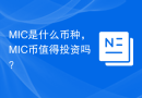 MIC是什么币种，MIC币值得投资吗？