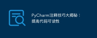 pycharm注释技巧大揭秘:提高代码可读性