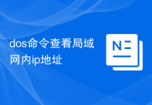 dos命令查看局域网内ip地址