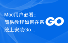 Mac用户必看：简易教程如何在系统上安装Golang