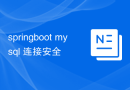 springboot mysql 连接安全