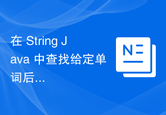 在 String Java 中尋找給定單字後的特定單字索引