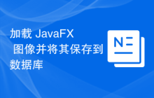 加载 JavaFX 图像并将其保存到数据库