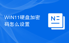 WIN11硬盘加密码怎么设置