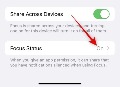 Comment partager létat de focus sur iPhone