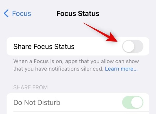 Comment partager létat de focus sur iPhone