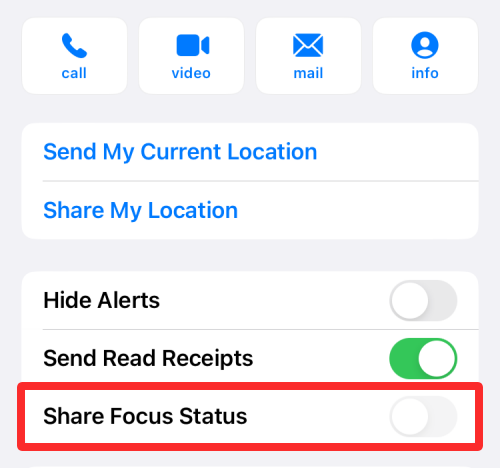 Comment partager létat de focus sur iPhone