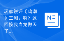 玩家锐评《鸣潮》三测：啊？这回换我当龙傲天了？