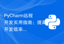 PyCharm远程开发实用指南：提高开发效率