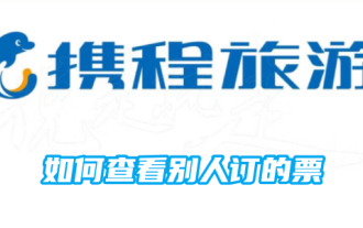 Comment vérifier les billets réservés par d'autres sur Ctrip