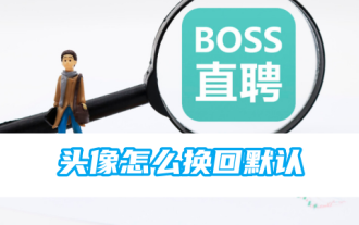How to change boss direct recruitment avatar back to default
