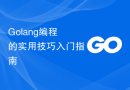 Golang编程的实用技巧入门指南