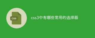 一般的な CSS3 セレクターは何ですか?