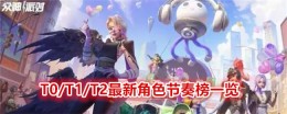 《众神派对》T0/T1/T2最新角色节奏榜一览