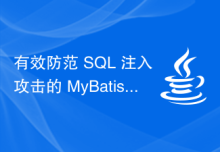 有效防范 SQL 注入攻击的 MyBatis 安全防护