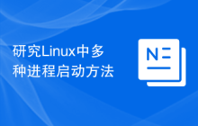 研究Linux中多种进程启动方法