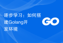 逐步学习：如何搭建Golang开发环境