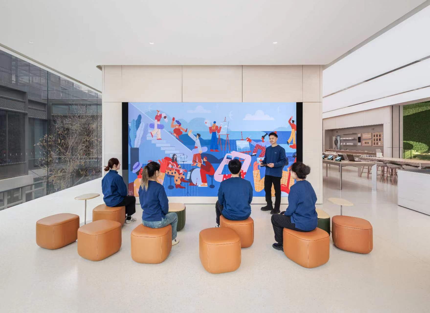 Nanjing’s exclusive Jinling-style “city living room” is here! Huawei flagship store·Nanjing Vientiane World officially opens