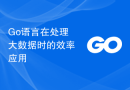 Go语言在处理大数据时的效率应用