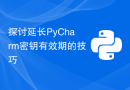 探讨延长PyCharm密钥有效期的技巧