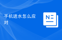 手机进水怎么应对
