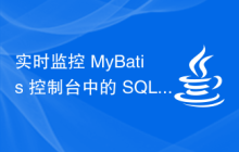 实时监控 MyBatis 控制台中的 SQL 输出