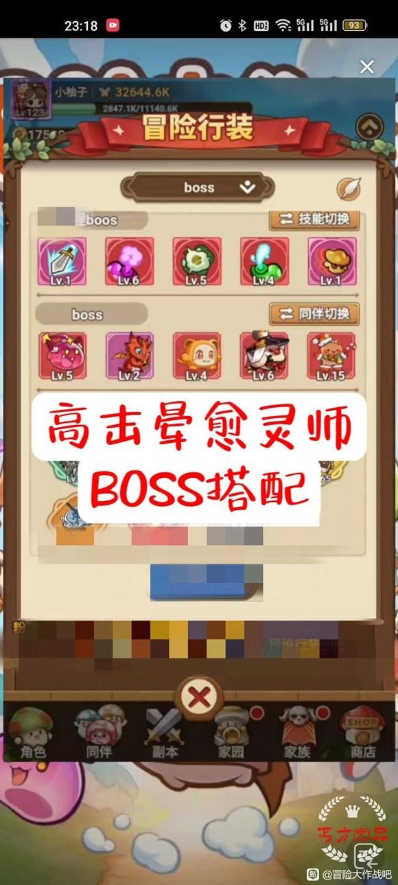 어드벤처 배틀 하이 스턴 힐러 BOSS 레벨 매칭