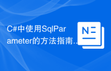 C#中使用SqlParameter的方法指南