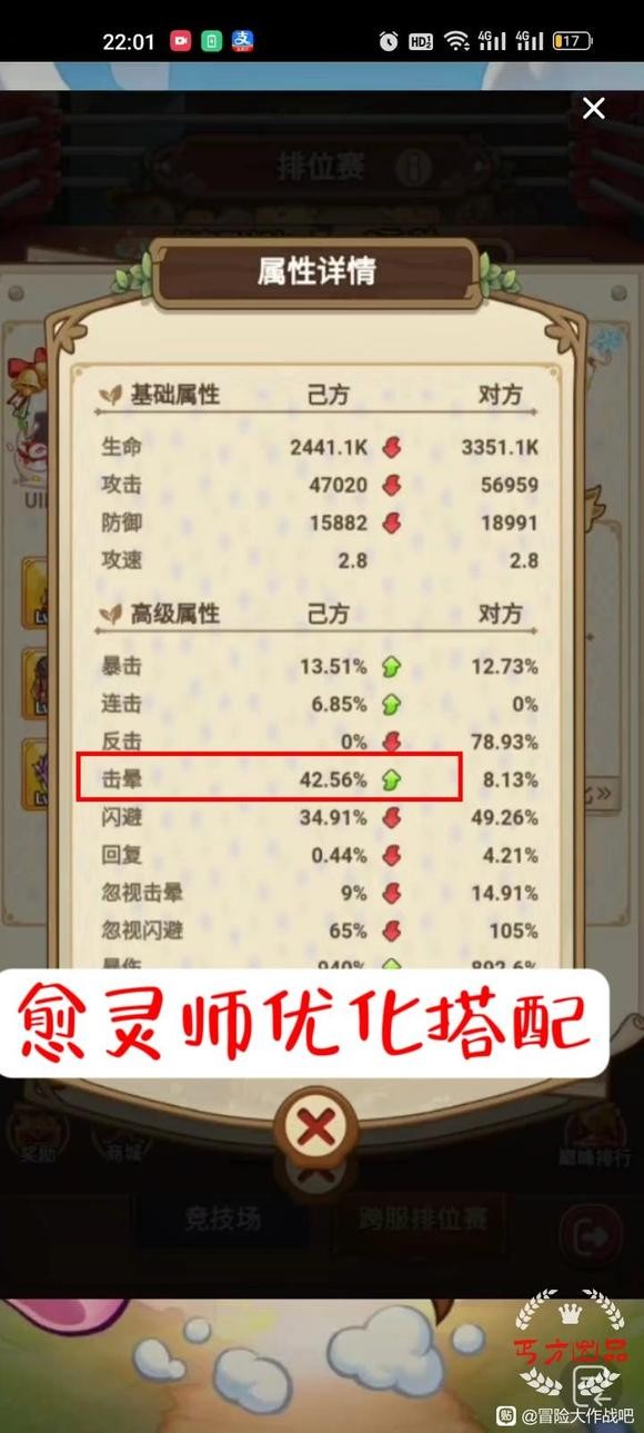 《冒險大作戰》愈靈師暗黑副本優化（擊暈50%以下）