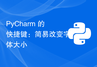 PyCharm shortcut keys: easily change font size