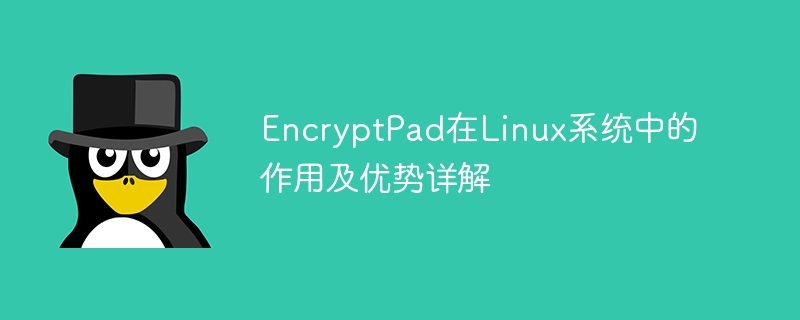 Menyelam mendalam tentang ciri dan faedah EncryptPad dalam sistem pengendalian Linux