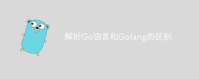 解析go语言和golang的区别