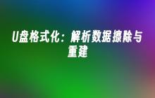 U盘格式化:解析数据擦除与重建