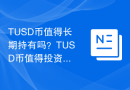 TUSD币值得长期持有吗？TUSD币值得投资吗？