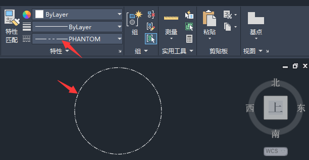 How to draw dotted lines in cad2016