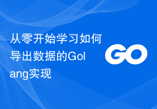 从零开始学习如何导出数据的Golang实现