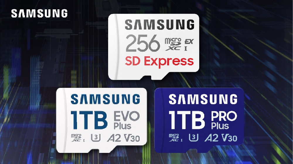 Samsung annonce cette année le lancement de sa première carte mémoire microSD SD Express de 256 Go, avec une vitesse de lecture allant jusqu'à 800 Mo/s