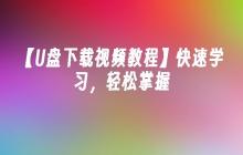 【U盘下载视频教程】快速学习，轻松掌握