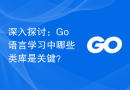 深入探讨：Go语言学习中哪些类库是关键？