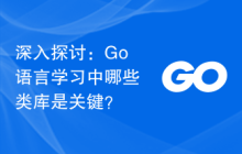 深入探讨:Go语言学习中哪些类库是关键?