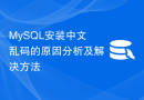 MySQL安装中文乱码的原因分析及解决方法
