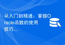 从入门到精通：掌握Oracle函数的使用技巧