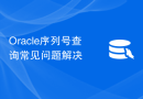 Oracle序列号查询常见问题解决